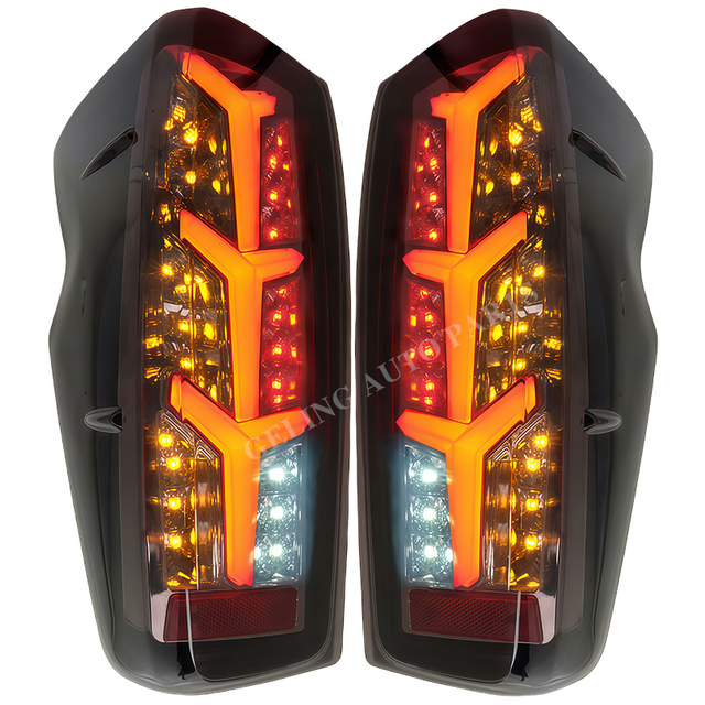 ไฟท้าย LED เลนส์ควันดัดแปลง สำหรับ ISUZU DMAX 2020 2021