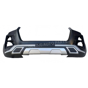 Garde de pare-chocs avant argent&eacute;e noire en plastique d'ABS pour Isuzu Dmax 2020