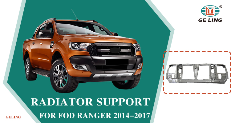 แผงรองรับหม้อน้ำด้านหน้าสำหรับ Ford Ranger T7 2014 2015 2016 2017