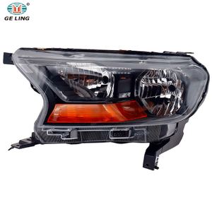 ไฟหน้าภายในสีดำ สำหรับ Ford Ranger T7 2016-2019