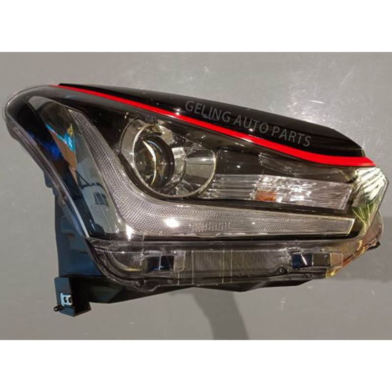 Lampu Kepala LED Trim Hitam dengan Lensa Proyektor untuk Isuzu Dmax GT 2018 2019