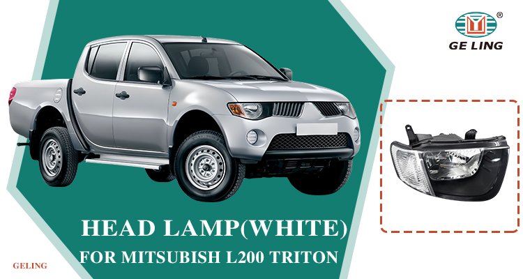 Mitsubishi L200 Triton 2005 i&ccedil;in Tek Kabin Beyaz Far