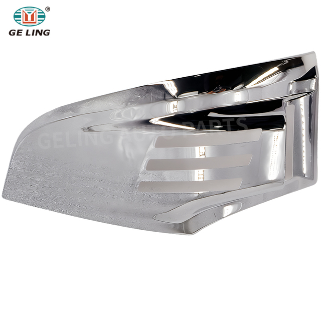 Couvercle de lampe d'angle chrom&eacute; pour Mitsubishi Fuso Canter 2005