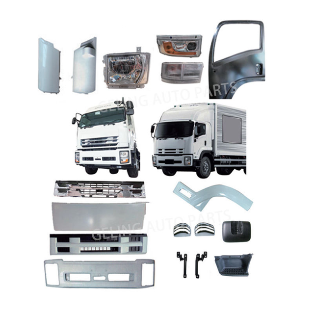 Geling Body Kit Lampu Depan Kisi Bumper Pintu Cermin Lampu Sudut untuk Isuzu Forward Fvr Deca F-series 240