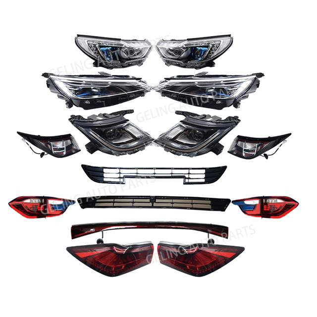 Body Kit Led Biru Lampu Belakang Kisi Lampu Belakang untuk BYD Yuan S1 GLX 2016 2017 2018 Yuan Plus Dolphin